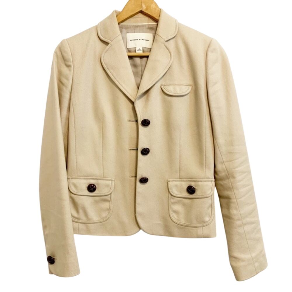 Banana Republic Tan Three Button Jacket